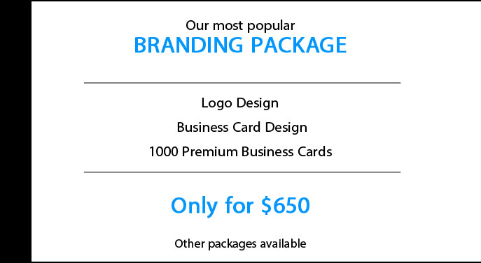 NubzDesign Branding Package - Logo Design, Business card design, Postcard Design, Printing